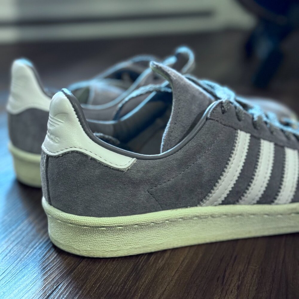 Adidas Originals Campus 80s Grey Off White Mens Size US 6